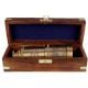 Handcrafted Brass Telescope with Wooden Storage Box